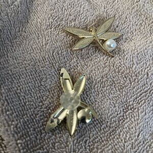 Gold Dragonfly and Flower for Crocs.